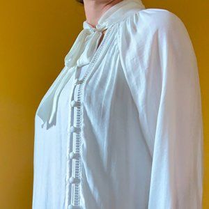 Free People Asymmetrical Pirate Blouse